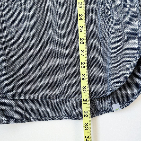 Horny Toad Organic Cotton Mixologist Tunic Top Blue Button Pullover Womens Small - Picture 11 of 12